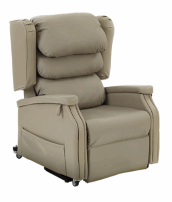 Configura Comfort Beige Vinyl Lift Chair (Twin Motor)