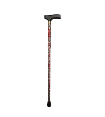 Days Patterned Folding Walking Stick
