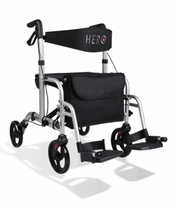 Hero Medical 2-in-1 Seat Walker/Wheelchair