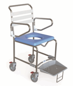 KCare Transit Sliding Footplate Shower Commode