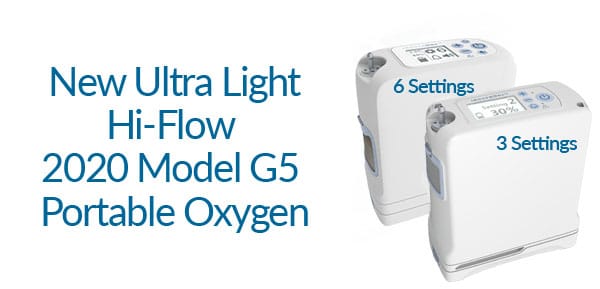Comparison of Inogen One G5 vs Inogen One G3 Concentrator 2