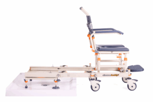 Showerbuddy On Tracks Shower Commode