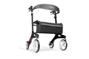 Hero Medical Heavy Duty Outdoor Lite Seat Walker (Carbon Fibre)
