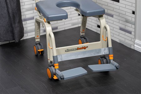 Showerbuddy Roll In Buddy Lite Transit Shower Commode 4 Showerbuddy Roll In Buddy Lite Transit Shower Commode - Image 4