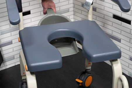 Showerbuddy Roll In Buddy Lite Transit Shower Commode 2 Showerbuddy Roll In Buddy Lite Transit Shower Commode - Image 2