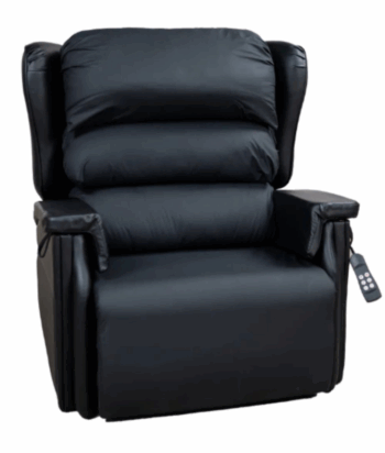 Configura Bariatric 18" Height Black Vinyl Lift Chair (Twin Motor)