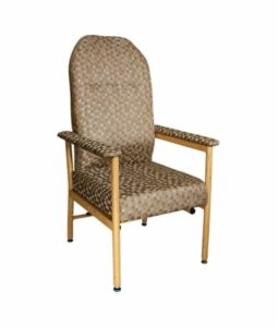 KCare Murray Bridge Dot Coffee High Back Day Chair